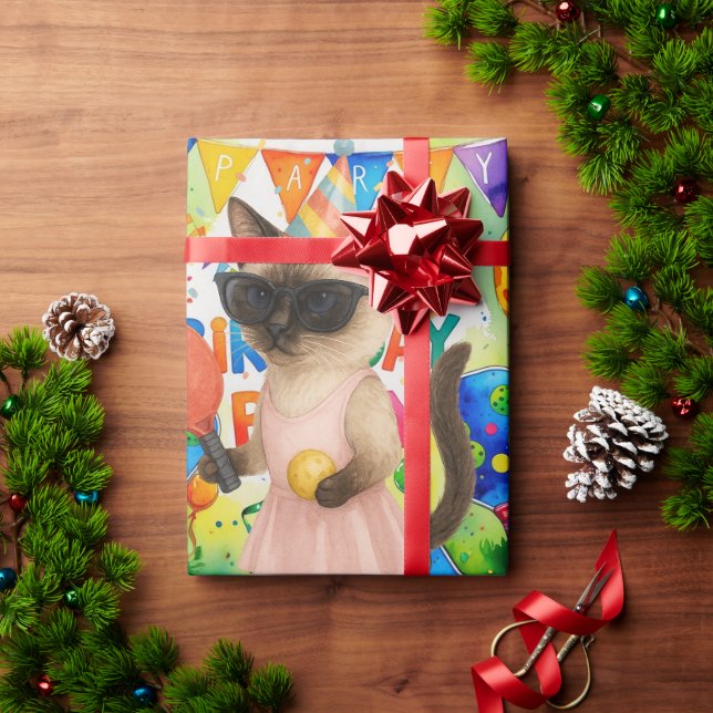 Papel De Regalo Tema de la fiesta de cumpleaños (Regalo de vacaciones)