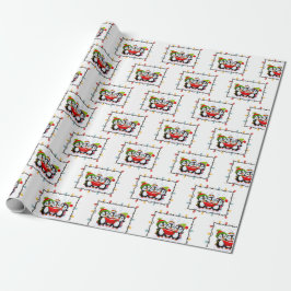 Papel De Regalo Tema de los Navidades "Cute Pingouin"