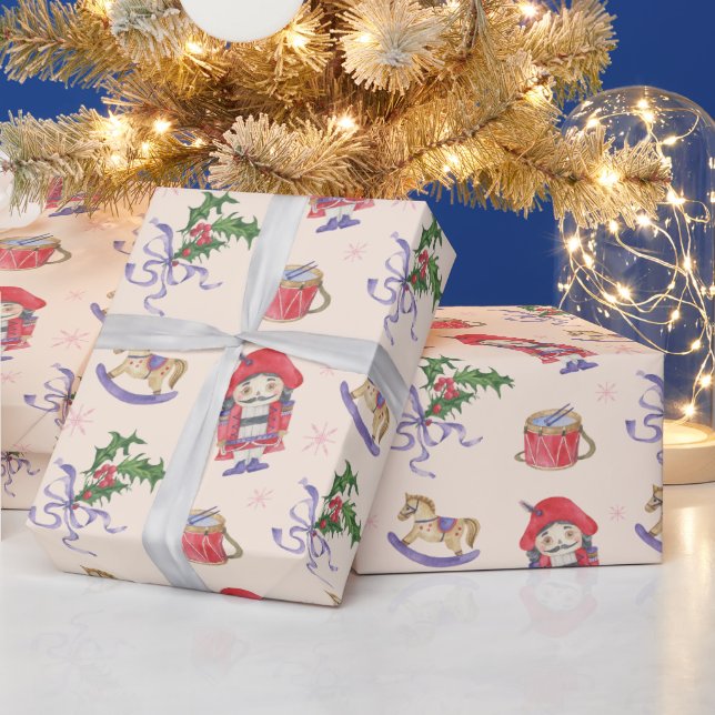 Papel De Regalo Tema de Navidad del Cascanueces (Vacaciones)
