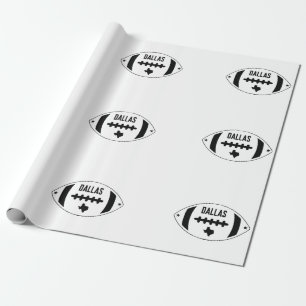 Papel De Regalo Tema del fútbol de Dallas