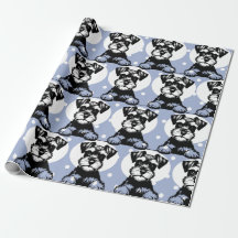 Tema personalizado Peeking Terrier Blue