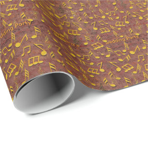 Papel De Regalo Temas de Celebración para Amantes de la Música