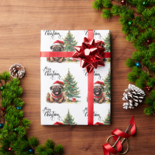 Papel De Regalo Temas de Navidades de Pug