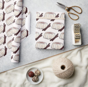 Papel De Regalo Tembleque Coconut Pudding de Año Nuevo puertorriqu