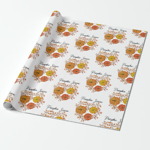 Papel De Regalo Temporada de calabazas