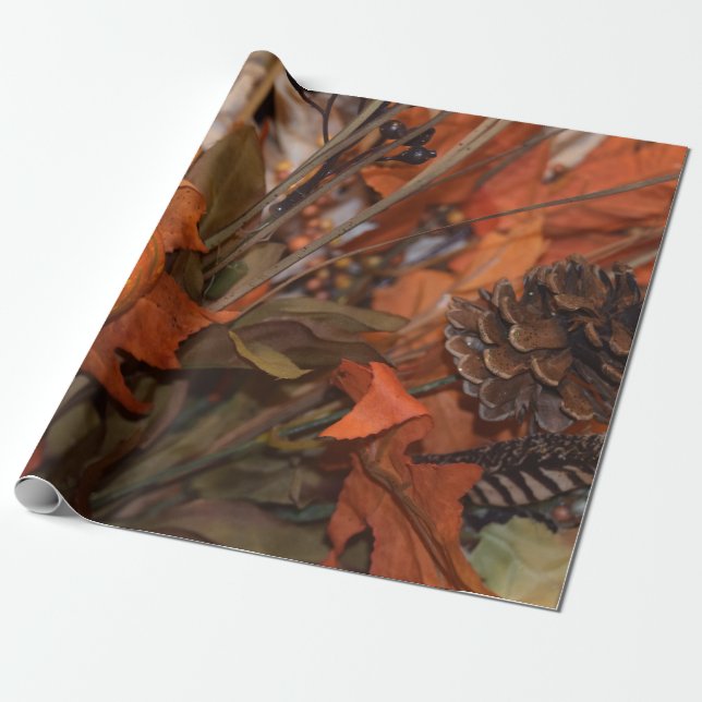 Papel De Regalo Temporada de otoño (Desenrollado)