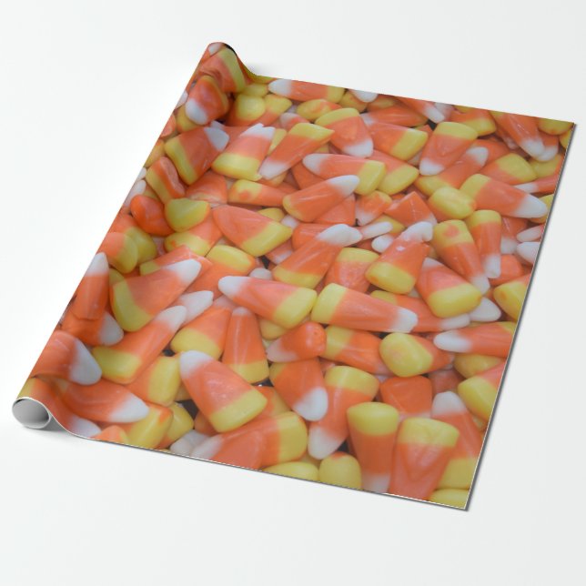 Papel De Regalo Temporada de otoño de Halloween o el Día de Acción (Desenrollado)