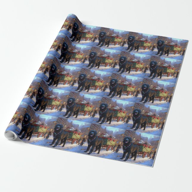Papel De Regalo Temporada festiva de Navidades de Terranova (Desenrollado)