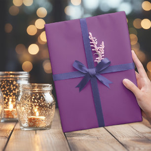 Papel De Regalo Tendencia Color Púrpura Brillante 