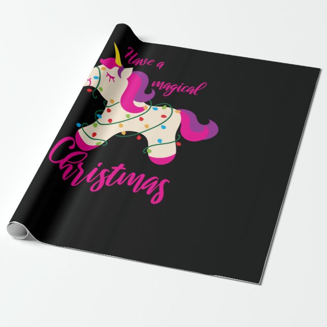 Papel De Regalo Tener Navidades mágicos (Desenrollado)