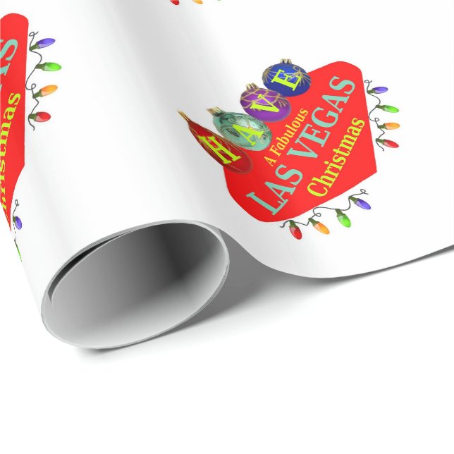 Papel De Regalo TENGA Fabulosos Navidades De Las Vegas Envueltos E (Esquina del rollo)