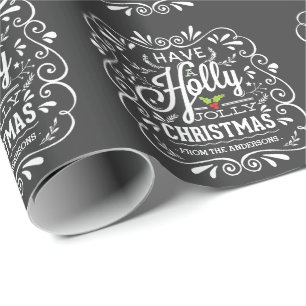 Papel De Regalo Tenga un día de fiesta alegre de la pizarra del