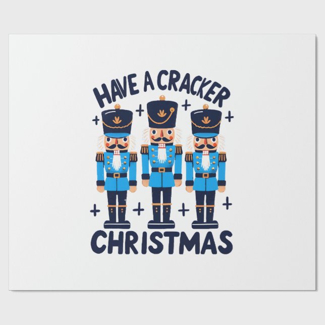 Papel De Regalo Tenga una navidad cascanueces (Superficie plana)