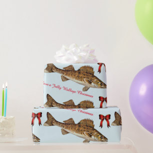 Papel De Regalo "Tengan Navidades de Walleye alegres"