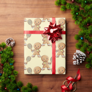 Papel De Regalo Tenis Gingerbread 🎾 Grand Slam 🎄