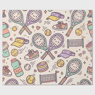 Papel De Regalo Tenis Kawaii Lindo Pastel