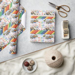 Papel De Regalo Tenis Mes del Orgullo Temática Arcoíris