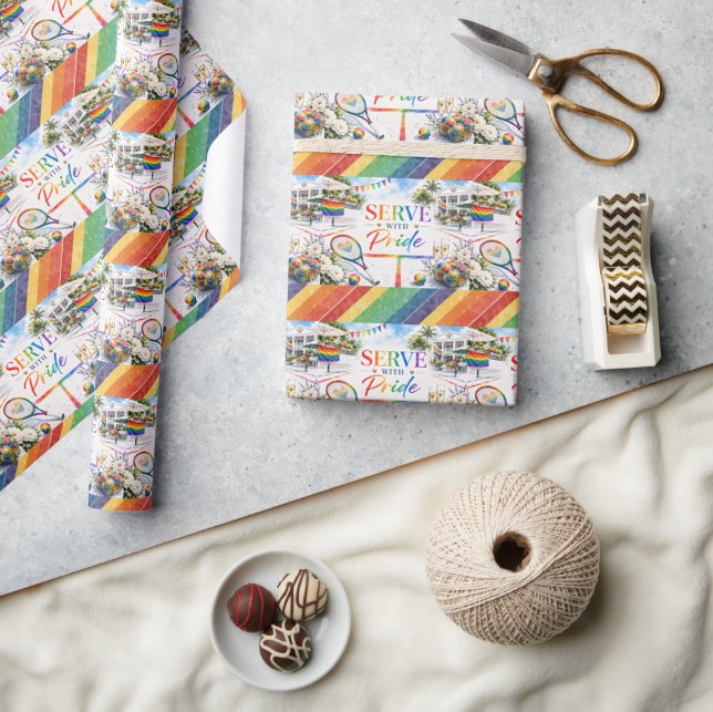 Papel De Regalo Tenis Mes del Orgullo Temática Arcoíris (Artesanía)