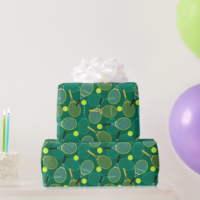 Papel De Regalo Tenis verde (Regalos de fiesta)
