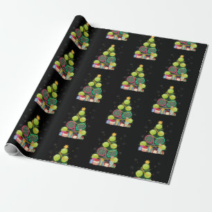 Papel De Regalo Tennis Christmas Tree Tennis Player Tennis Entrena