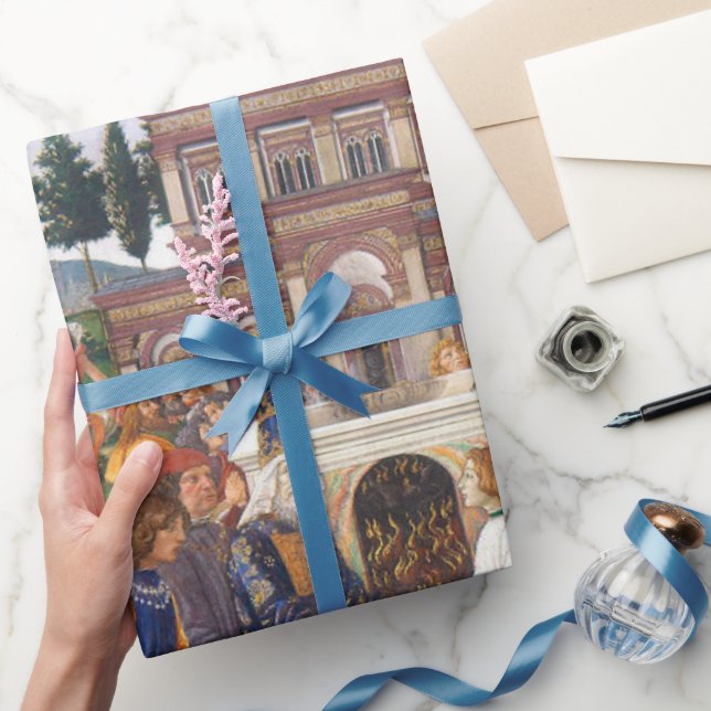 Papel De Regalo Tentaciones de Cristo, Sandro Botticelli (Regalar)