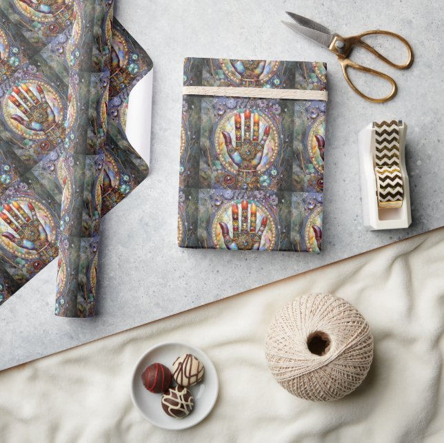 Papel De Regalo Tercer Ojo Místico Palma (Artesanía)