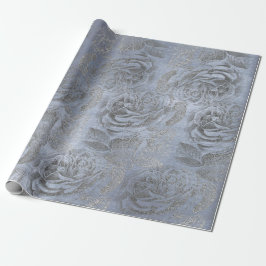 Papel De Regalo Terciopelo color azul pastel gris y gris rosa