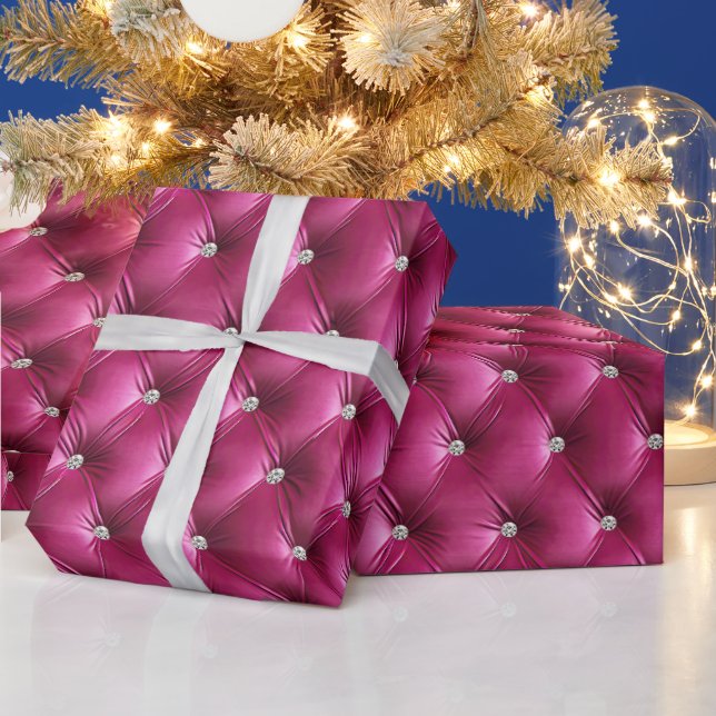 Papel De Regalo Terciopelo rosa de imitación de Moda cálida (Vacaciones)