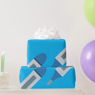 Papel De Regalo Termómetro Médico Digital Salud y Bienestar