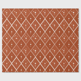 Papel De Regalo Terracotta Diamante Moderno Escandinavo Minimalist