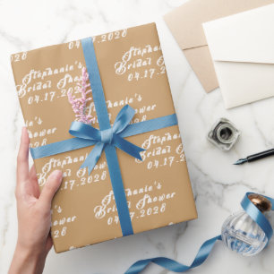 Papel De Regalo Terracotta Otoño Novia Moderna Despedida de Solter
