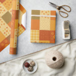 Papel De Regalo Terracotta Patchwork Quilt Rustic Farmhouse Floral<br><div class="desc">Envuelve tus regalos con un encanto cálido y rústico con esta terracota y papel de envolver de la Cuchilla amarilla. Con un diseño de "colcha loca" de bonito, este artículo combina con arte flores de colores, cheques de gingham, planchas retro y motivos geométricos para un look muy ecléctico. Perfecto para...</div>