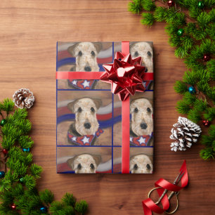 PAPEL DE REGALO TERRIER AIREDALE       