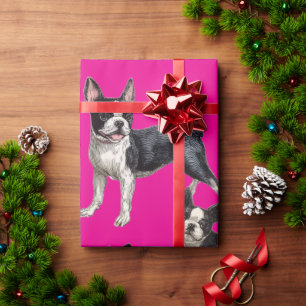 Papel De Regalo Terrier de Boston
