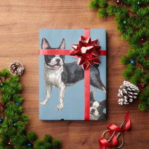 Papel De Regalo Terrier de Boston