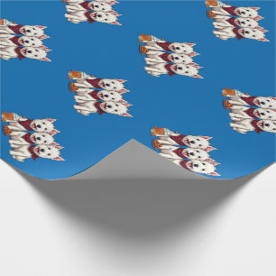 Papel De Regalo Terriers del West Highland, Pañuelo escocés 