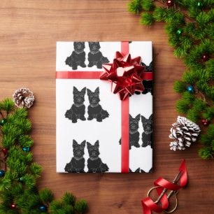 Papel De Regalo Terriers Escoceses