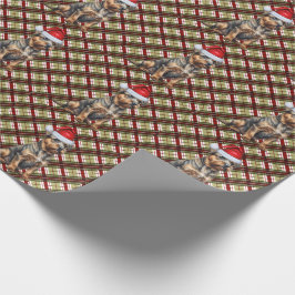 Papel De Regalo Territorio fronterizo con Navidades rojos y verdes
