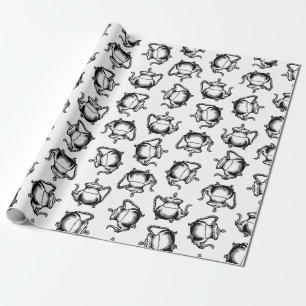 Papel De Regalo Teteras antiguas ollas de té PERSONALIZADO COLOR B