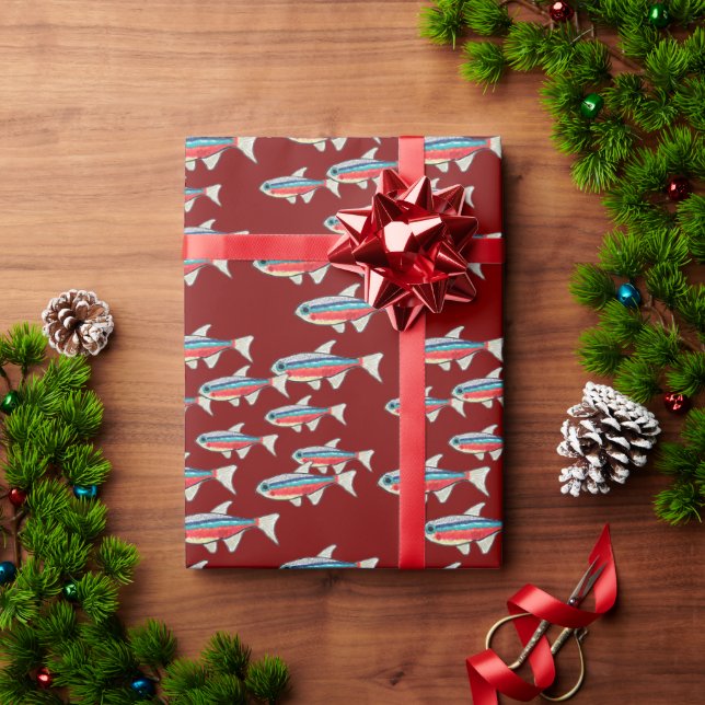 Papel De Regalo Tetra Neon (Regalo de vacaciones)