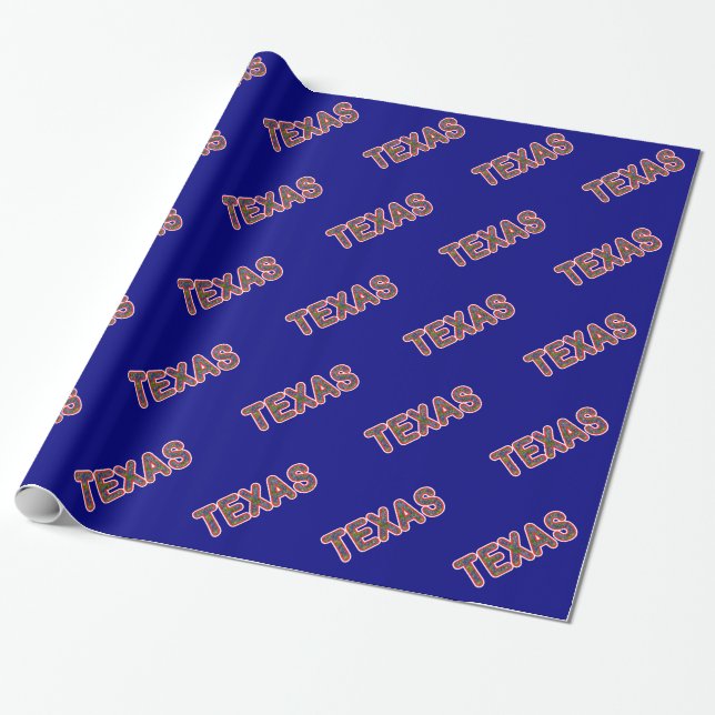 Papel De Regalo Texan del Bluebonnet (Desenrollado)