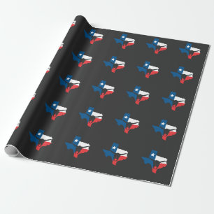 Papel De Regalo Texas State Flag Longhorn silueta