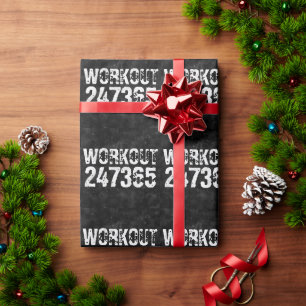 Papel De Regalo Texto desgastado y raspado Workout 247365 vintage