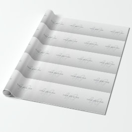 Papel De Regalo Texto editable para negocios, saludo o nombre