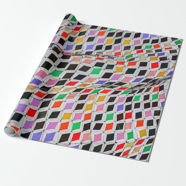 Papel De Regalo Textos de diversos colores (Desenrollado)
