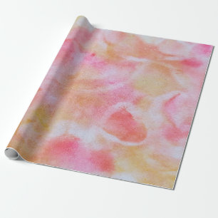 Papel De Regalo textura abstracta acuarela rosa rojo amarillo