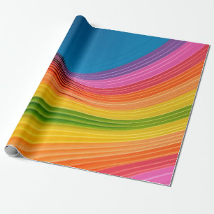 Papel De Regalo Textura abstracta del patrón arco iris
