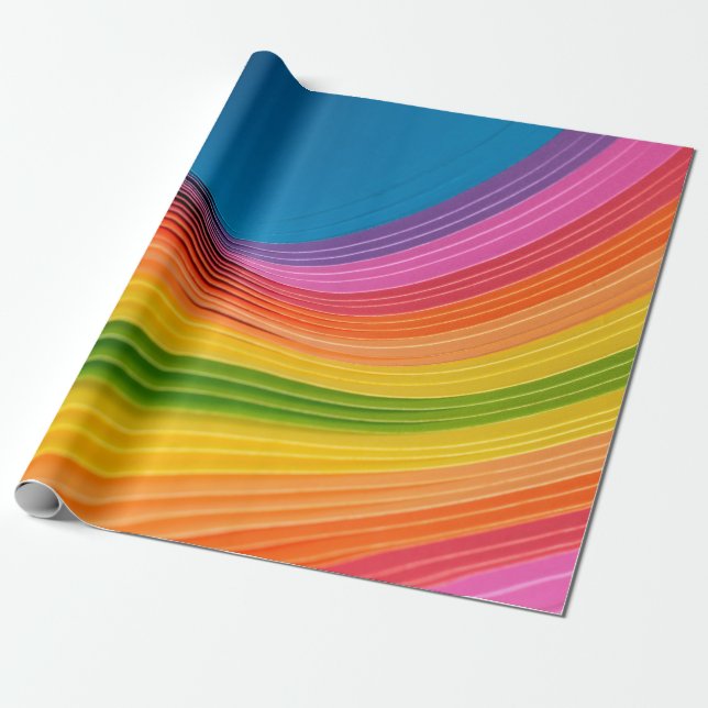 Papel De Regalo Textura abstracta del patrón arco iris (Desenrollado)