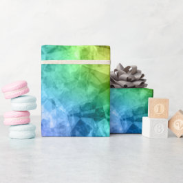 Papel De Regalo Textura azul de pavo real cruzada