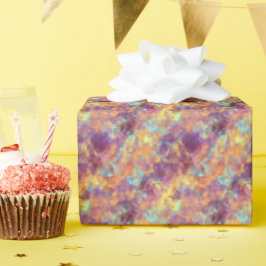 Papel De Regalo Textura cruzada púrpura de plumas